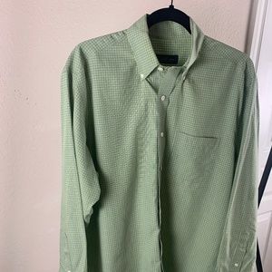 Brooks Brothers green‎ button down shirt M